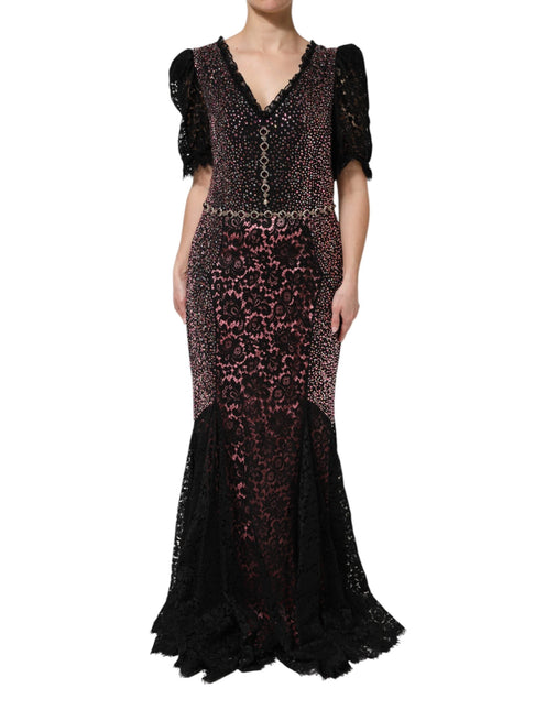 Dolce & Gabbana Multicolor Embellished Mermaid Gown Dress Dolce & Gabbana