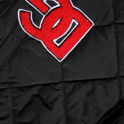 Dolce & Gabbana Black Quilted Mid Waist Jogger Pants