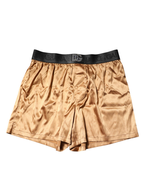 Dolce & Gabbana Beige Men Regular Boxer Eye Mask Set Underwear Dolce & Gabbana