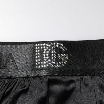 Dolce & Gabbana Black Logo Waist Regular Boxer Shorts Underwear