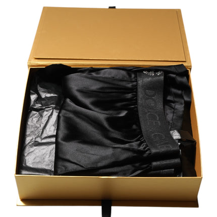 Dolce & Gabbana Black Logo Waist Regular Boxer Shorts Underwear