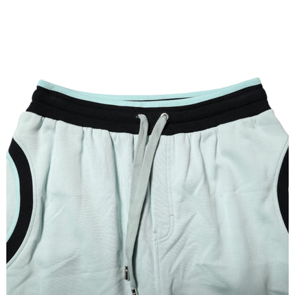 Dolce & Gabbana Light Green Cotton Men Jogger Sweatpants Pants