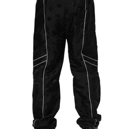 Dolce & Gabbana Black Cotton Straight Jogger Sweatpants Pants