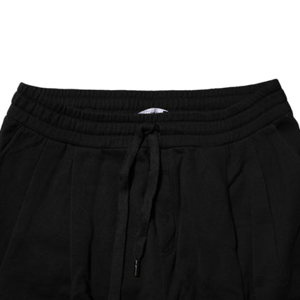 Dolce & Gabbana Black Cotton Logo Jogger Sweatpants Pants