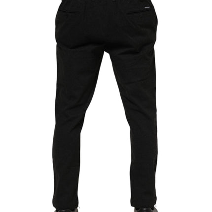 Dolce & Gabbana Dark Gray Viscose Dress Men Pants