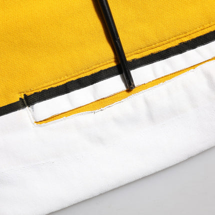 Dolce & Gabbana Yellow Print Cotton Drawstring Jogger Pants