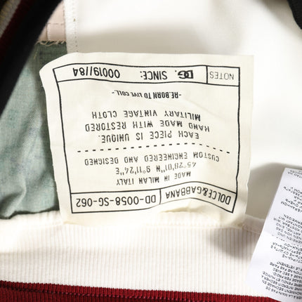 Dolce & Gabbana White Patchwork Jogger Pants