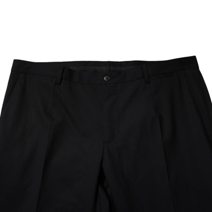 Dolce & Gabbana Black Wool Formal Dress Pants