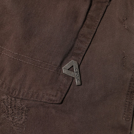 CYCLE Brown Cotton Low Waist Skinny Casual Jeans