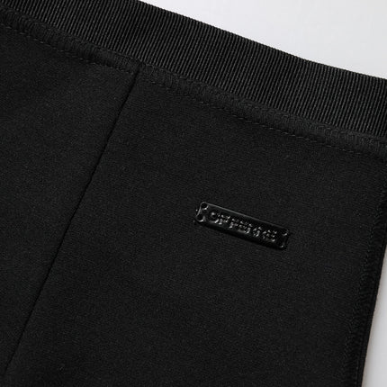 GF Ferre Black Polyester Pencil Cut Knee Length Skirt