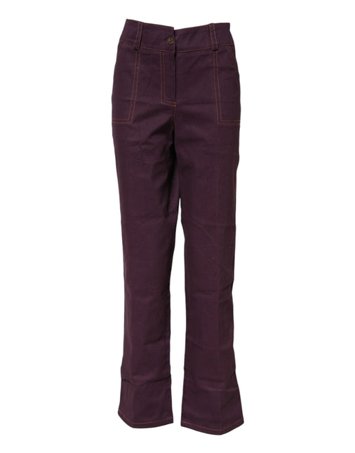 BENCIVENGA Purple High Waisted Tapered Pants BENCIVENGA