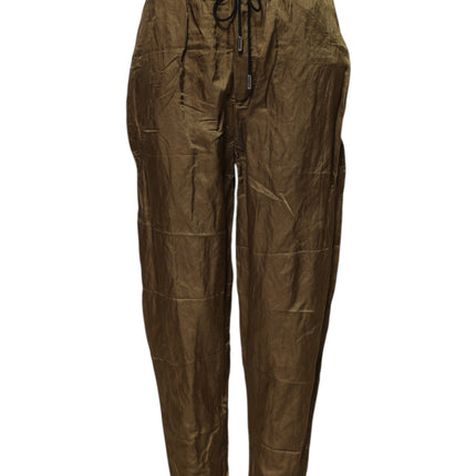 Dsquared² Brown Mid Waisted Women Sweatpants Pants