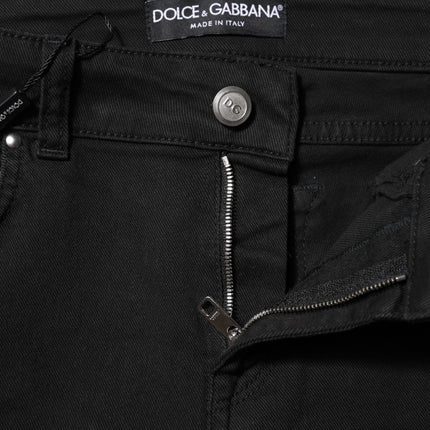 Dolce & Gabbana Black Cotton Stretch Slim Fit Denim Jeans