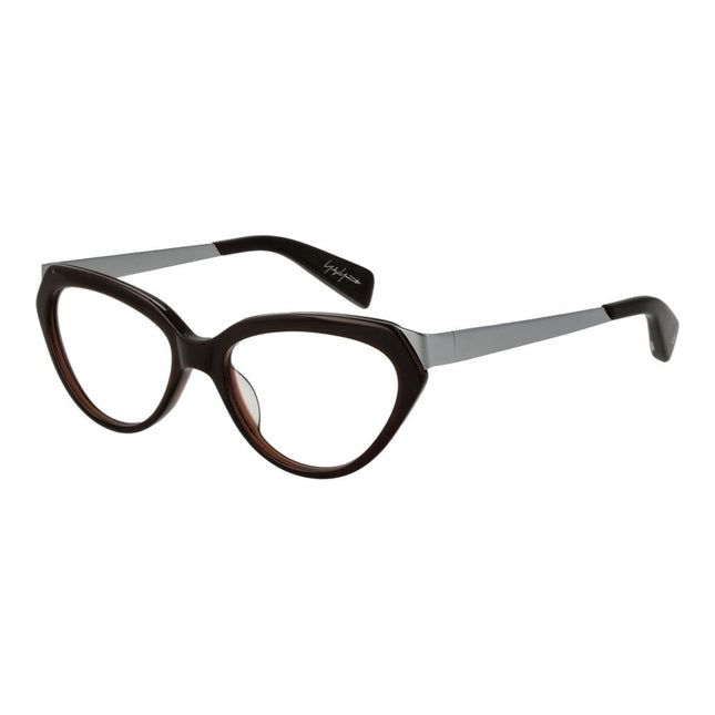 Yohji Yamamoto Brown Acetate Glasses (Frames) Yohji Yamamoto