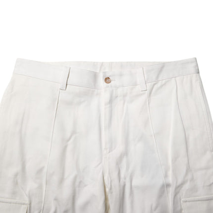Dolce & Gabbana White Cotton Jogger Cargo Skinny Men Pants