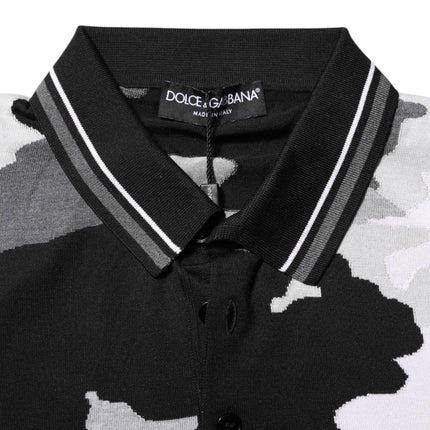 Dolce & Gabbana Multicolor Camouflage Collared Polo T-shirt