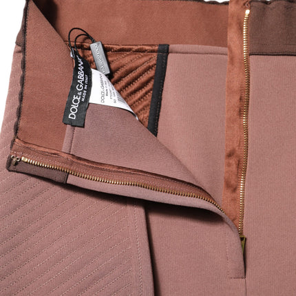 Dolce & Gabbana Brown Viscose High Waisted Hot Pants Shorts