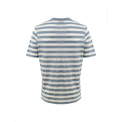 Gran Sasso Blue Cotton T-Shirt