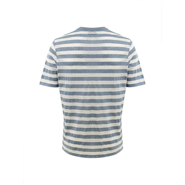 Gran Sasso Blue Cotton T-Shirt