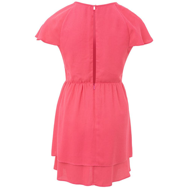Armani Exchange Fuchsia Viscose Short Dress Armani Exchange