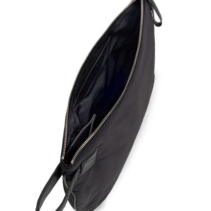 Bottega Veneta Black Nylon Clutch Bag