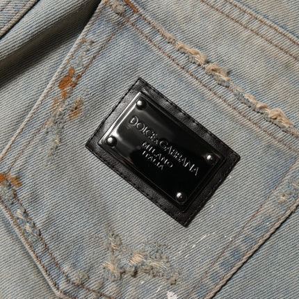 Dolce & Gabbana Light Blue High Waist Skinny Denim Jeans