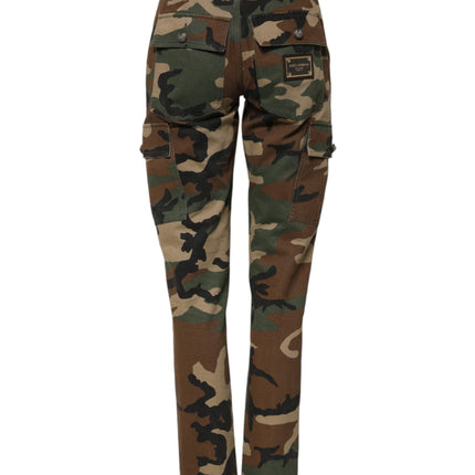 Dolce & Gabbana Multicolor Camouflage Cargo Pants