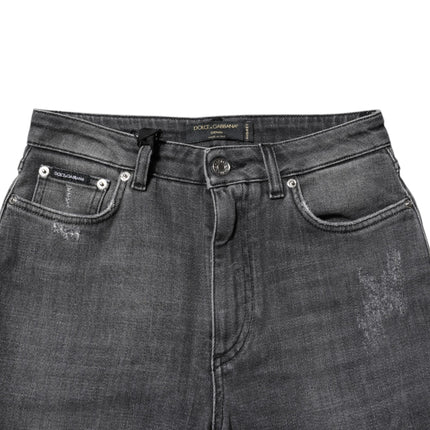 Dolce & Gabbana Dark Gray AUDREY Cotton Skinny Denim Jeans