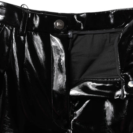 Dolce & Gabbana Black High Waist Cargo Bootcut Pants