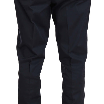 Romeo Gigli Two Piece 3 Button Cotton Blue Solid Suit