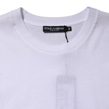Dolce & Gabbana White Cotton Sleeveless Women Tank T-shirt