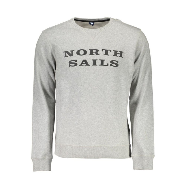 North Sails Grigio Cotton Men Sweatshirt North Sails