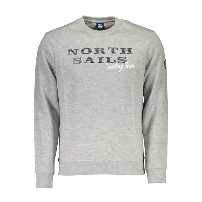 North Sails Grigio Cotton Men Sweatshirt North Sails