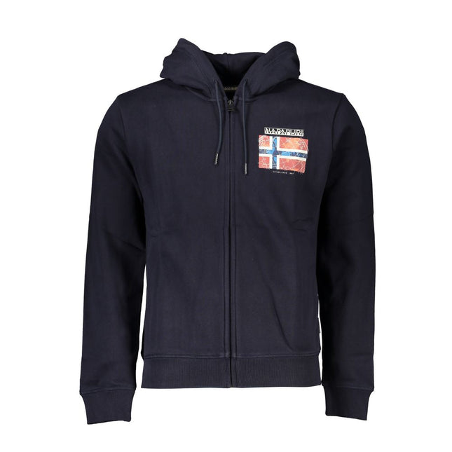 Napapijri Blue Cotton Men's Sweatshirt Napapijri