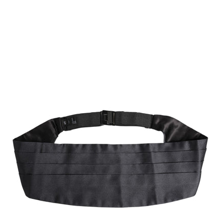 Dolce & Gabbana Dark Blue 100% Silk Belt Waist Cummerbund