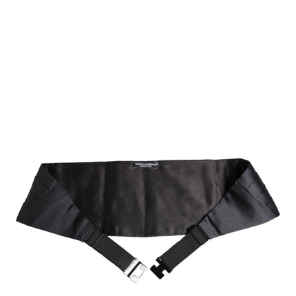 Dolce & Gabbana Dark Blue 100% Silk Belt Waist Cummerbund