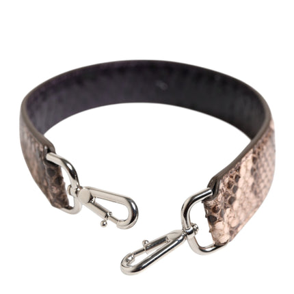 Dolce & Gabbana Brown Exotic Leather Handbag Accessory Shoulder Strap