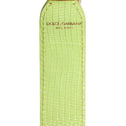 Dolce & Gabbana Red Exotic Leather Handbag Accessory Shoulder Strap