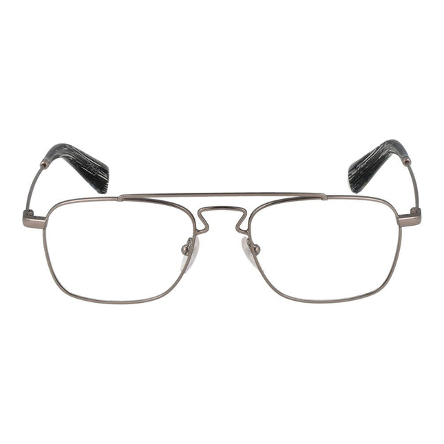 Yohji Yamamoto Silver Metal Glasses (Frames) Yohji Yamamoto
