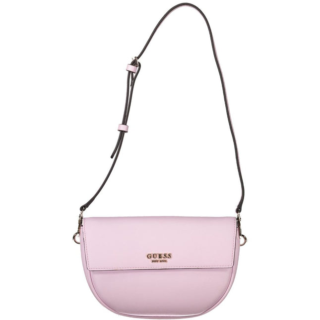 Guess Jeans Rosa Poliuretano Women Handbag Guess Jeans