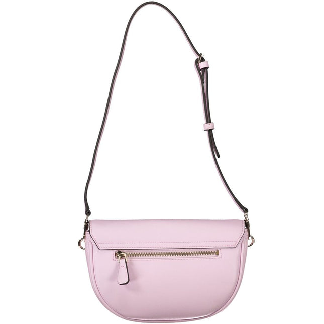 Guess Jeans Rosa Poliuretano Women Handbag Guess Jeans