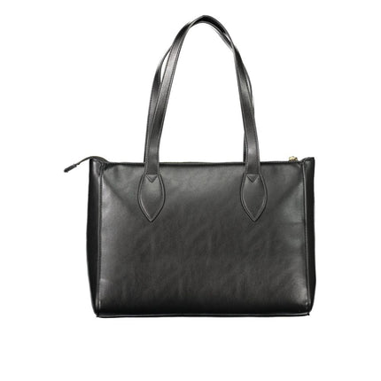 Mario Valentino Black Polyurethane Women's Bag