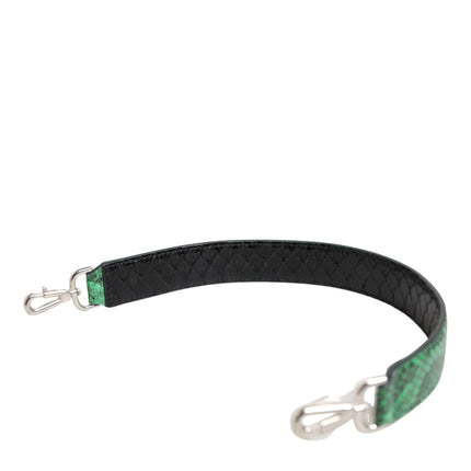 Dolce & Gabbana Black Green Exotic Leather Bag Shoulder Strap
