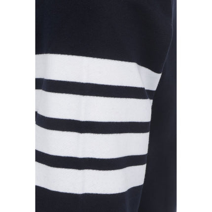 Thom Browne Blue Cotton Sweatshirt