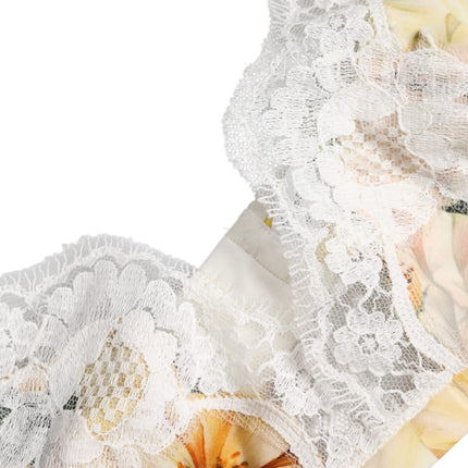 Dolce & Gabbana Multicolor Floral Print Non Wire Bra Underwear