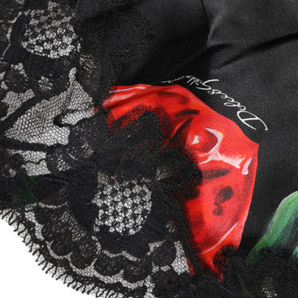 Dolce & Gabbana Multicolor Floral Silk Tank Lingerie Underwear