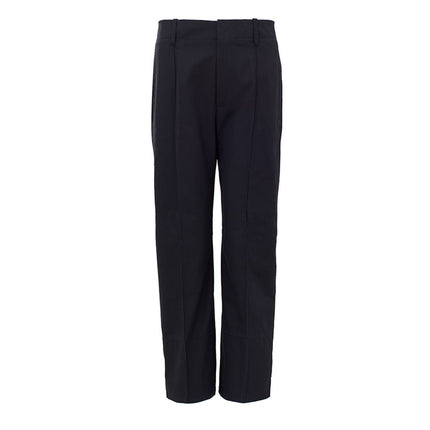 Bottega Veneta Navy Blue Cotton Casual Pants