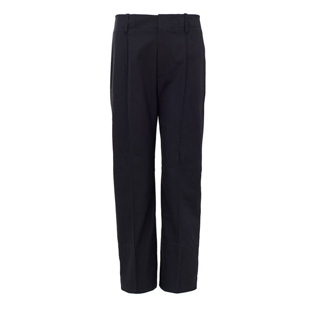 Bottega Veneta Navy Blue Cotton Casual Pants