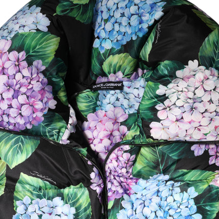 Dolce & Gabbana Multicolor Floral Print Puffer Quilted Jacket