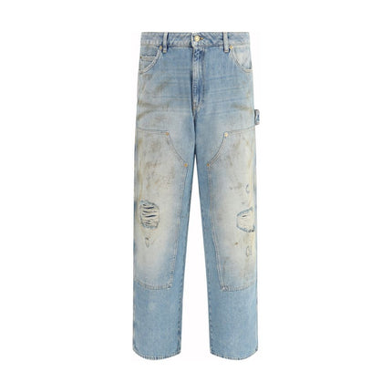 Golden Goose Blue Cotton Jeans Denim